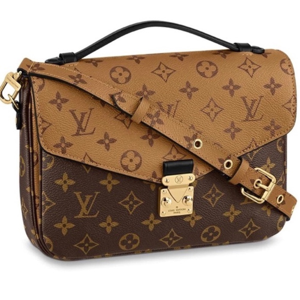 Louis Vuitton Brown Pochette Metis Reverse Monogram Canvas Crossbody Bag